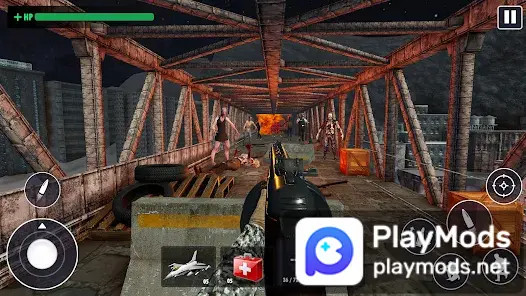 Zombie Strike Frontier Gun War<span>(Unlimited Money)</span> screenshot image 3_Popularmodapk.com