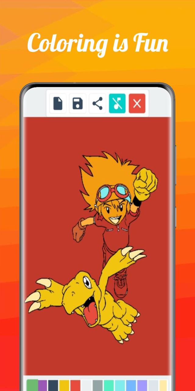 Digimons Kids Coloring Book screenshot image 1_Popularmodapk.com