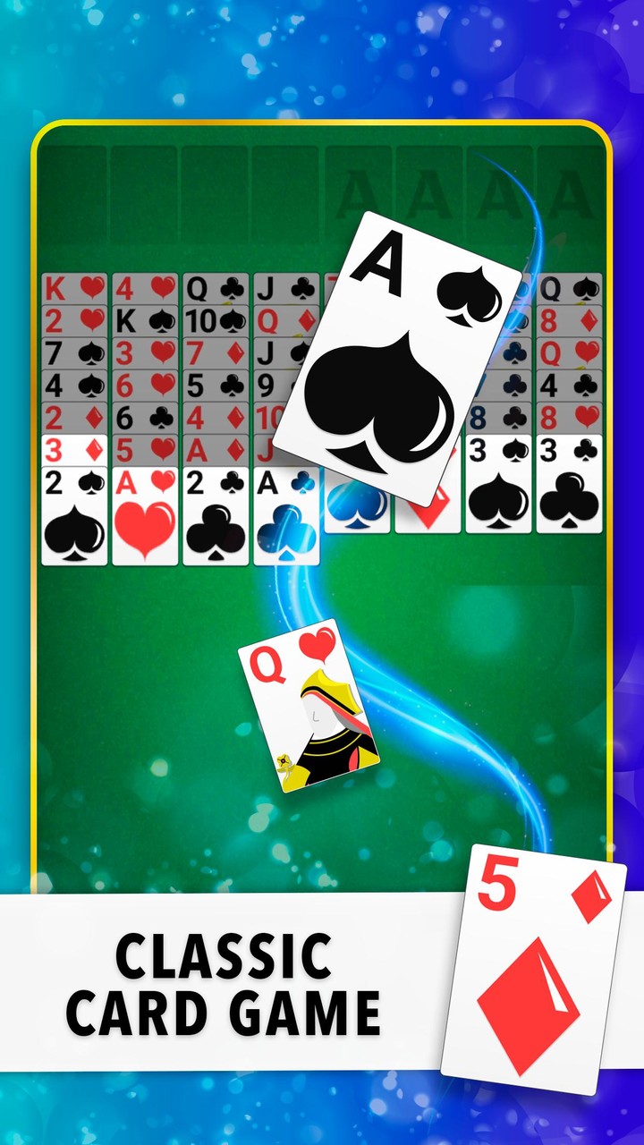 FreeCell Classic Card Game screenshot image 1_Popularmodapk.com
