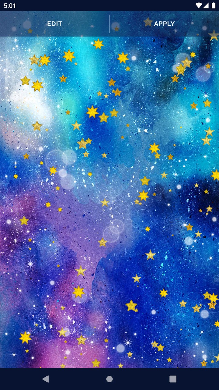 Gold Stars Live Wallpaper screenshot image 4_Popularmodapk.com