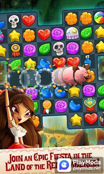 Sugar Smash: Book of Life<span>(Unlimited coins)</span> screenshot image 2_Popularmodapk.com