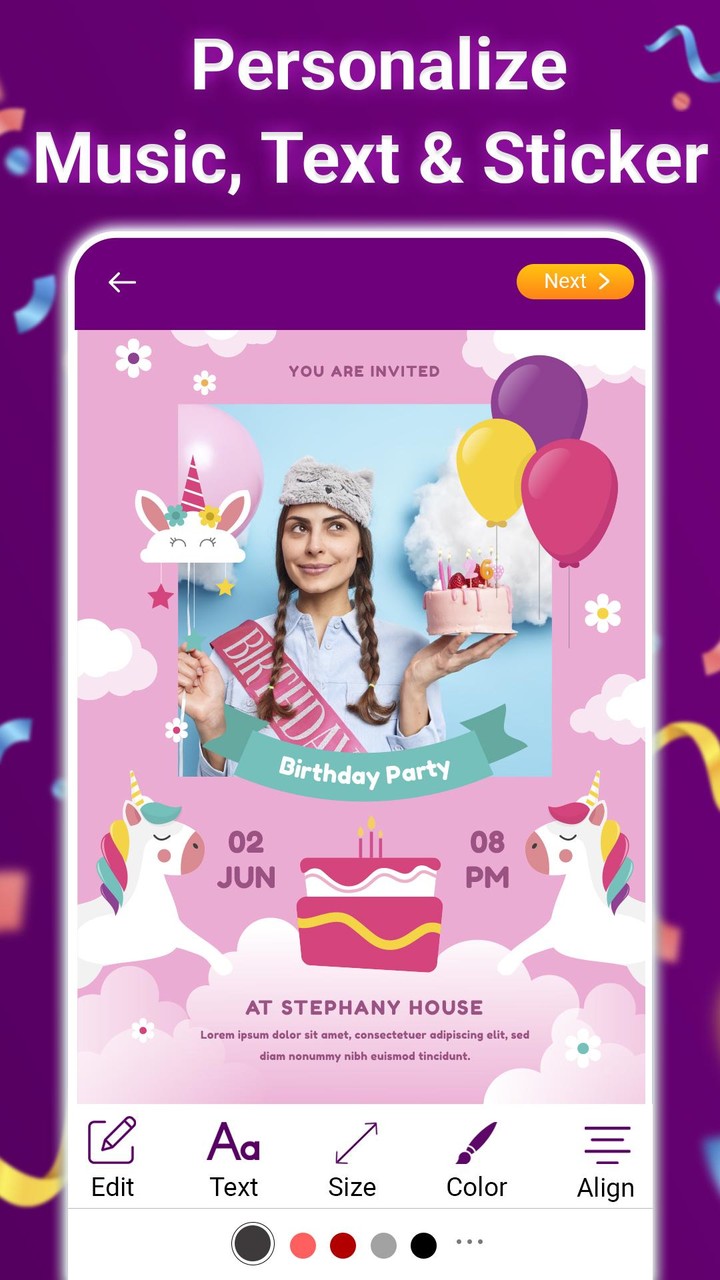 Birthday Card Maker 2022 screenshot image 14_Popularmodapk.com