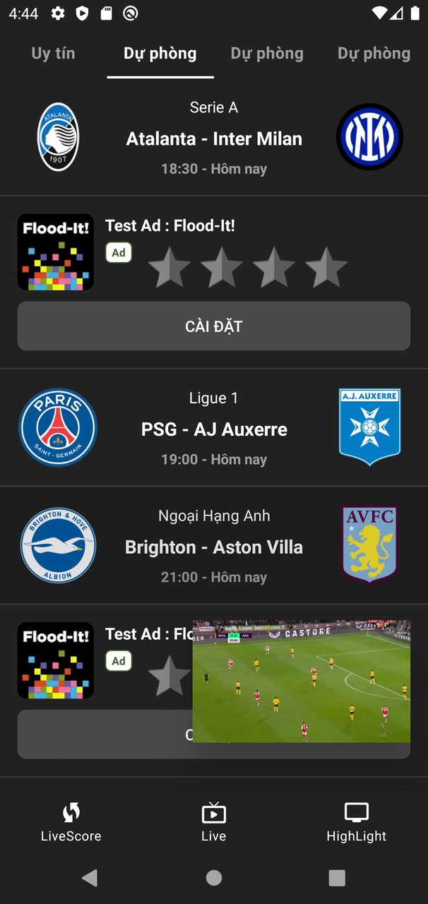 Xem Bóng Đá screenshot image 8_Popularmodapk.com