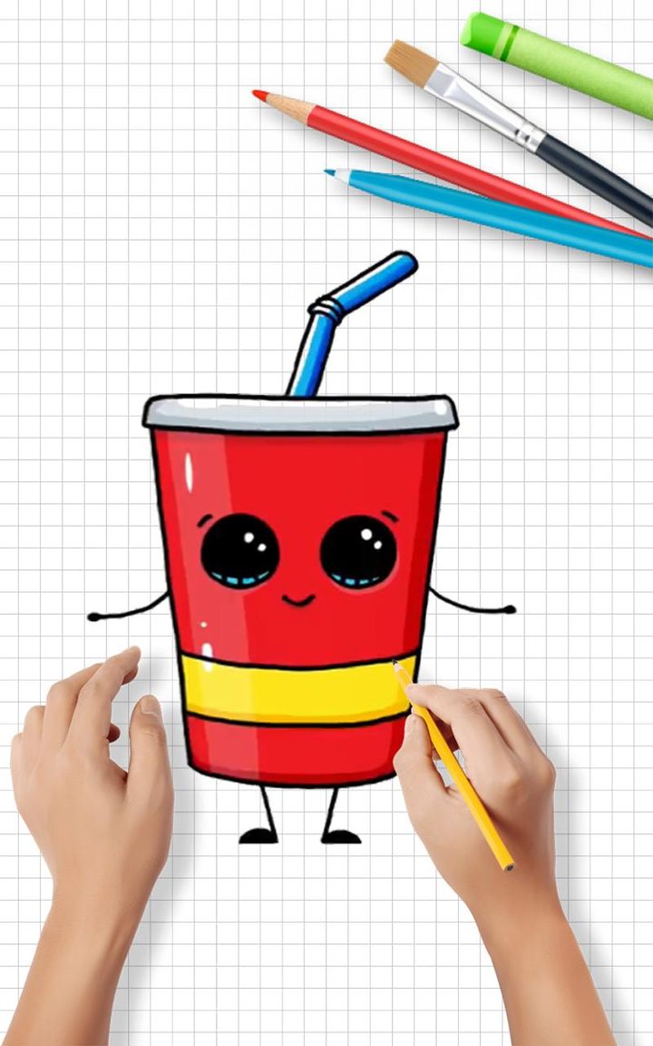 Draw Cute Drinks & Juices Step by step screenshot image 20_Popularmodapk.com