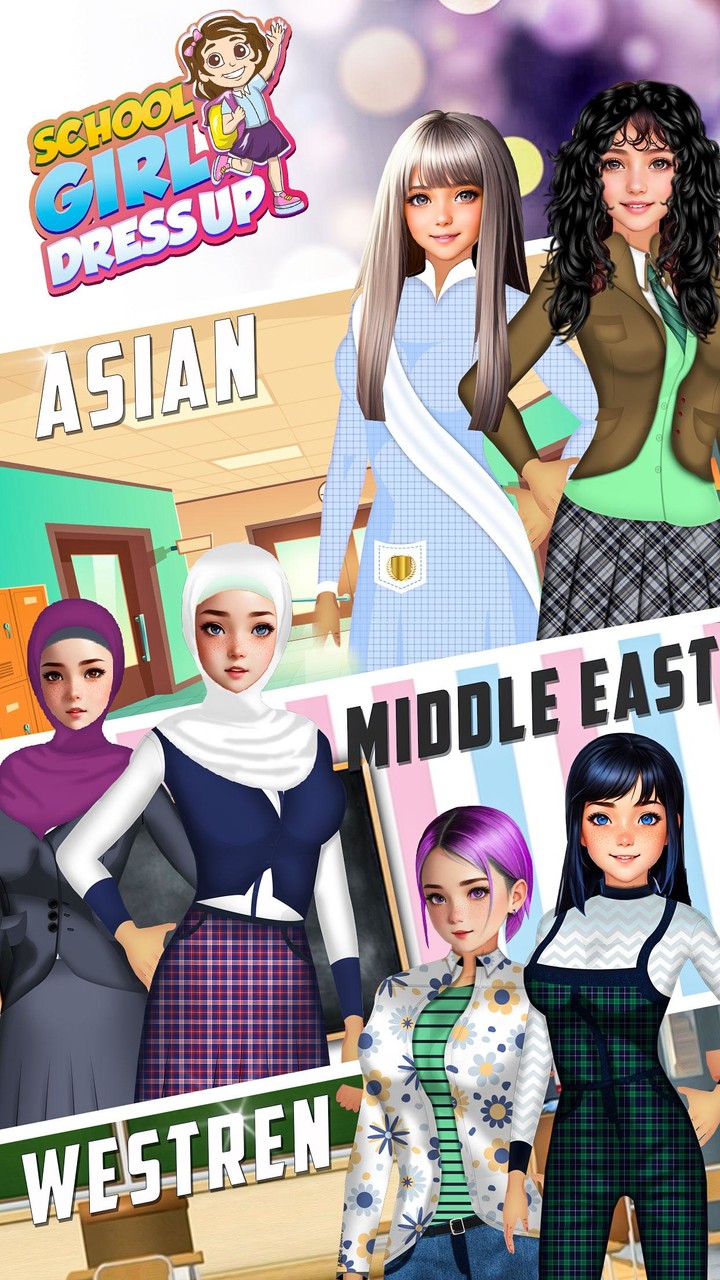 School Girl Dress up Game 2023 screenshot image 3_Popularmodapk.com