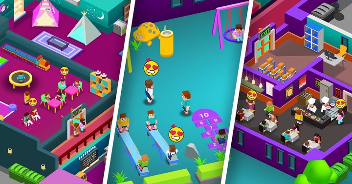 Idle Daycare Tycoon - Get Rich screenshot image 3_Popularmodapk.com