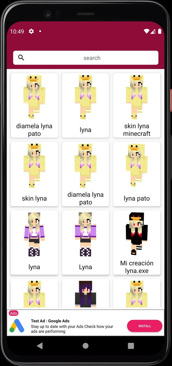 Skin de Lyna Para Minecraft screenshot image 2_Popularmodapk.com