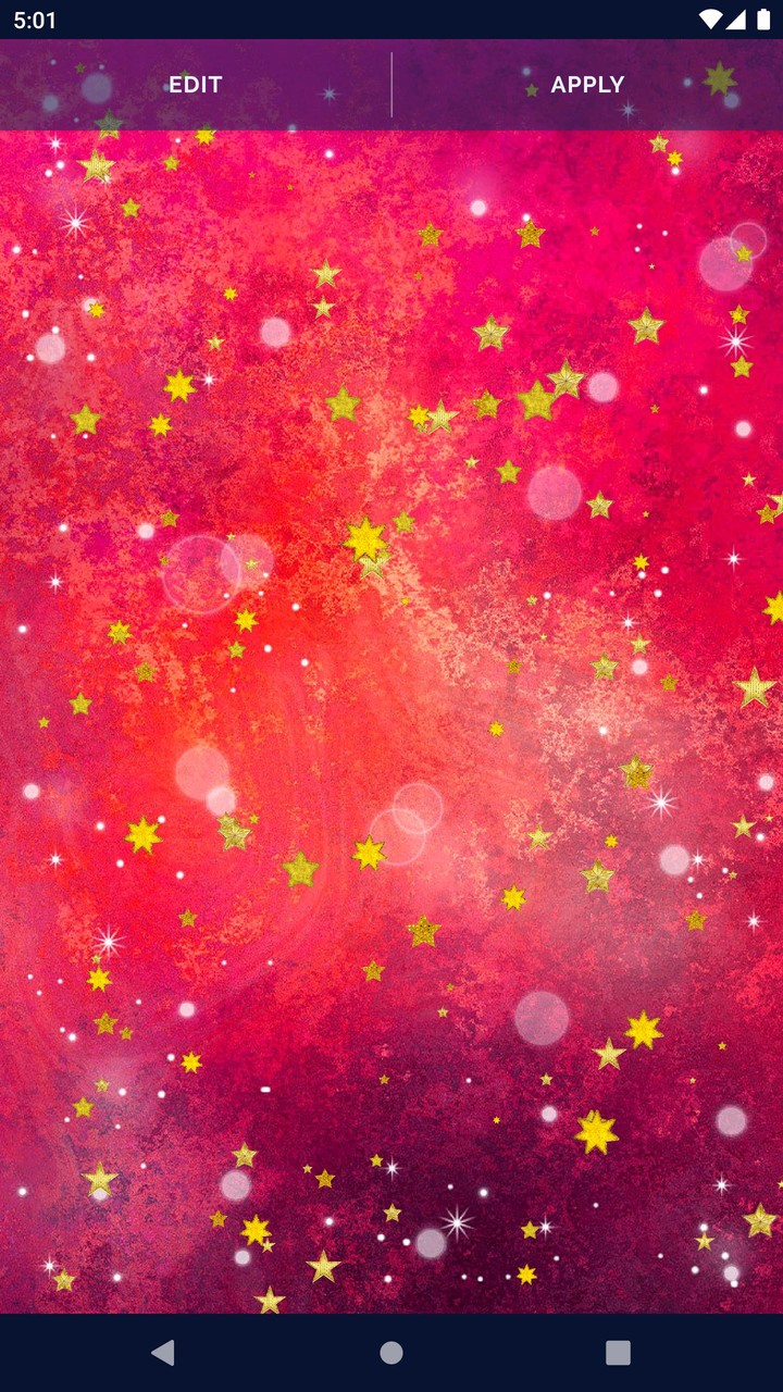 Gold Stars Live Wallpaper screenshot image 5_Popularmodapk.com