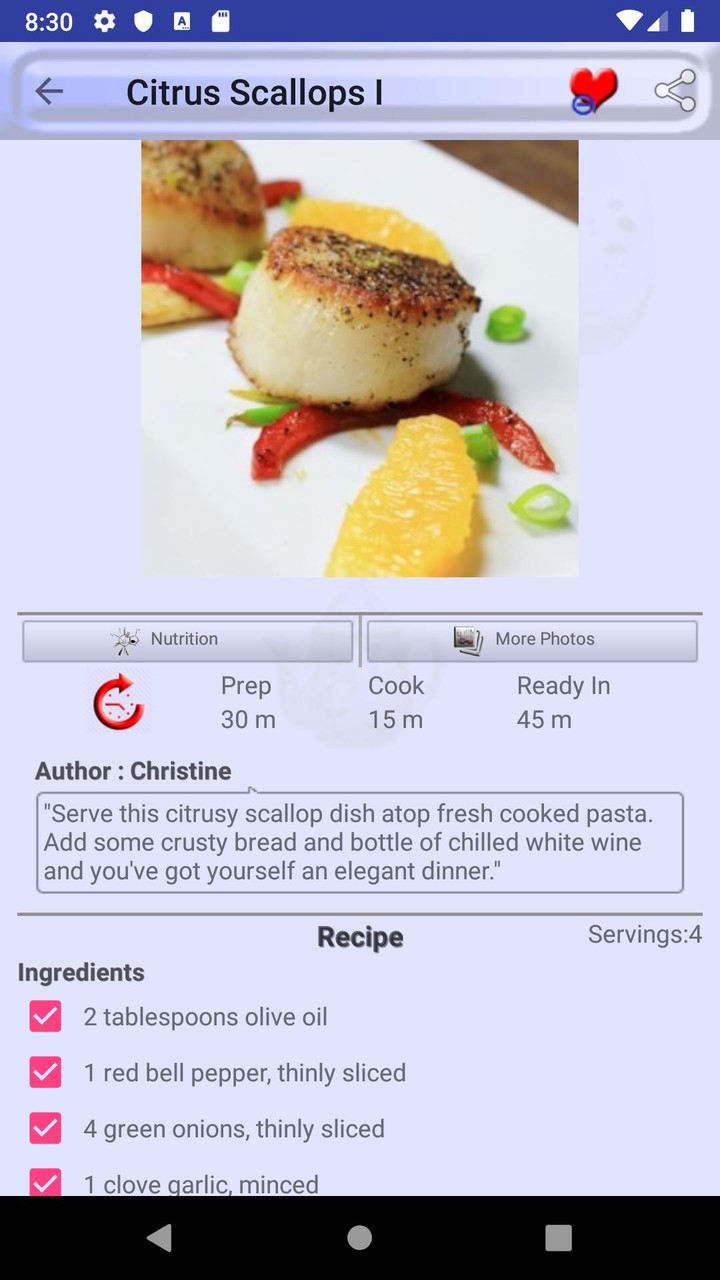 Heart Healthy Recipes screenshot image 8_Popularmodapk.com