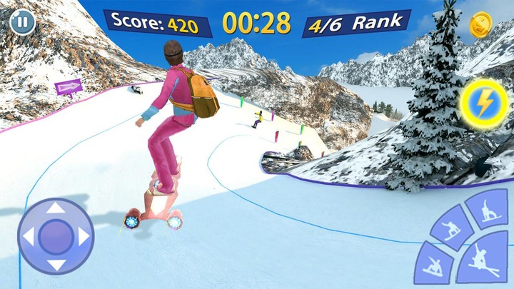 Snow Mountain Skater screenshot image 4_Popularmodapk.com