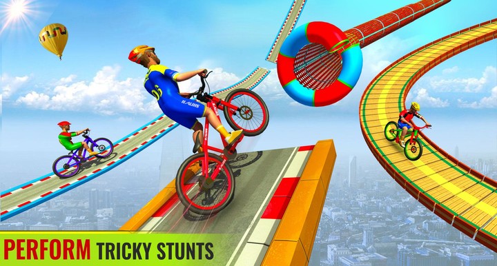 BMX Cycle Racing Stunts 3D screenshot image 2_Popularmodapk.com