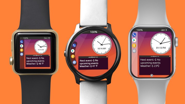 Ubuntu Theme WearOS Watch Face screenshot image 4_Popularmodapk.com