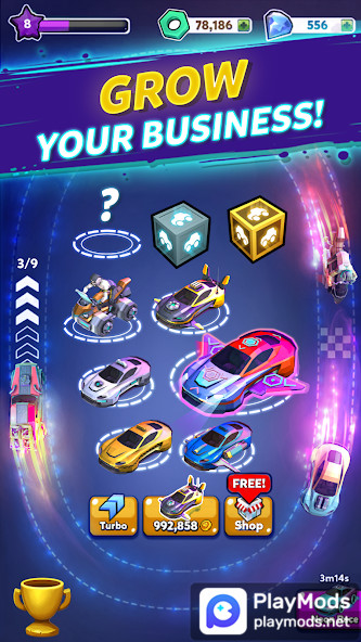 Merge Cyber Car: Highway Racer<span>(Unlimited money)</span> screenshot image 3_Popularmodapk.com