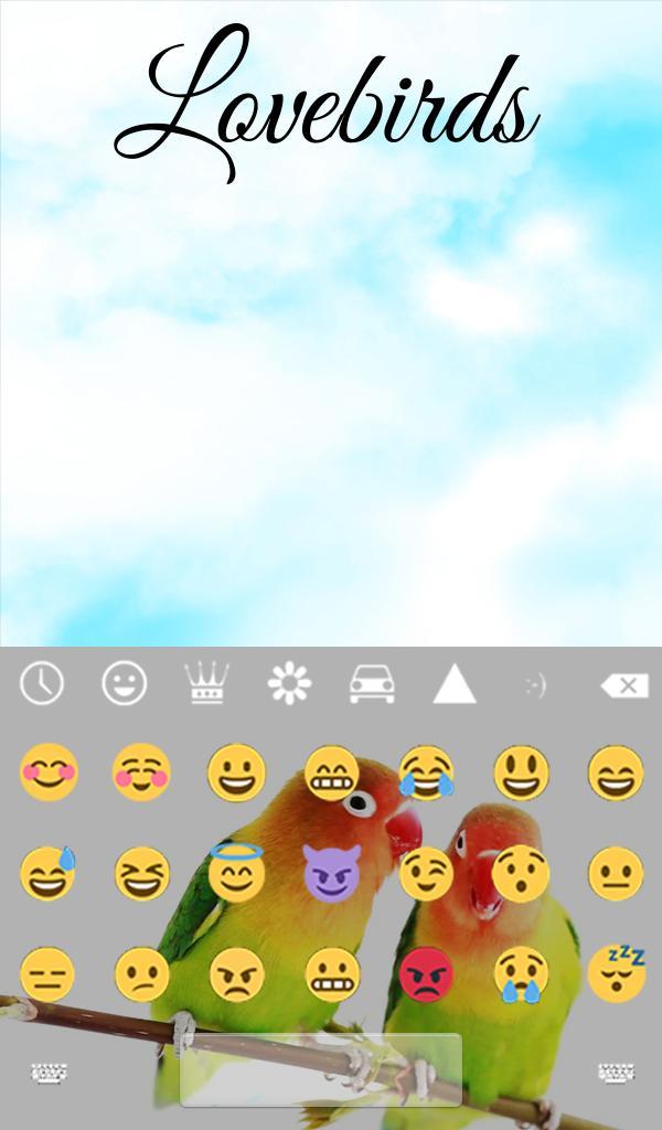 Lovebirds Keyboard + Wallpaper screenshot image 10_Popularmodapk.com