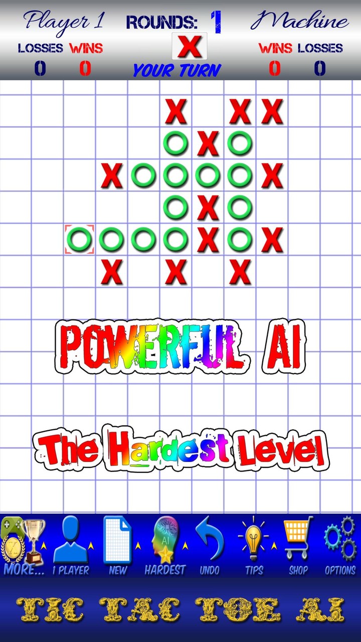 Tic Tac Toe AI - 5 in a row screenshot image 1_Popularmodapk.com