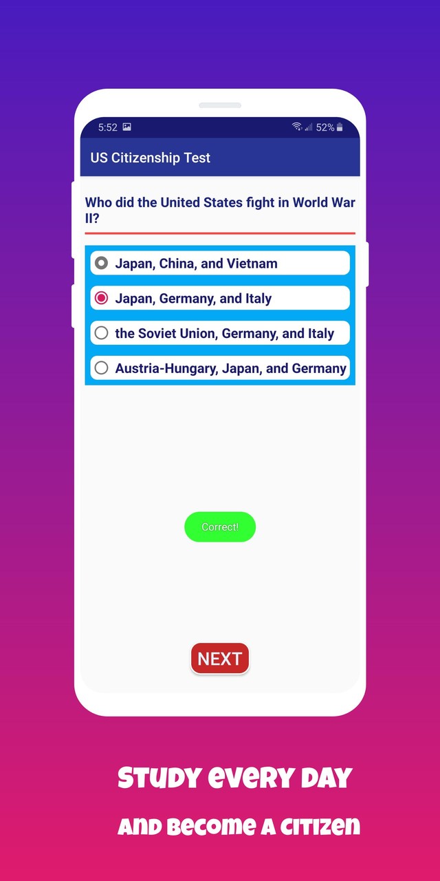 US Citizenship Test screenshot image 2_Popularmodapk.com
