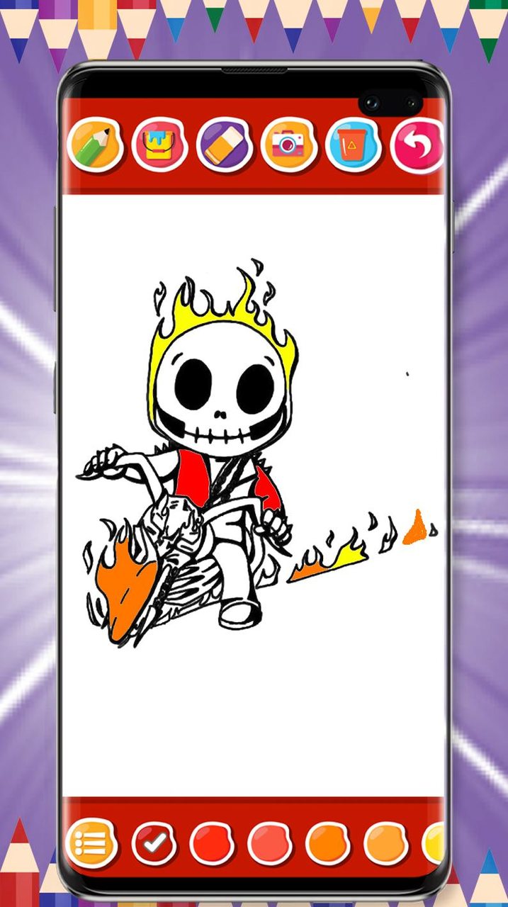 Ghost Rider Game Coloring Book screenshot image 16_Popularmodapk.com
