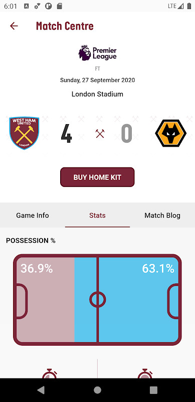 West Ham United screenshot image 2_Popularmodapk.com