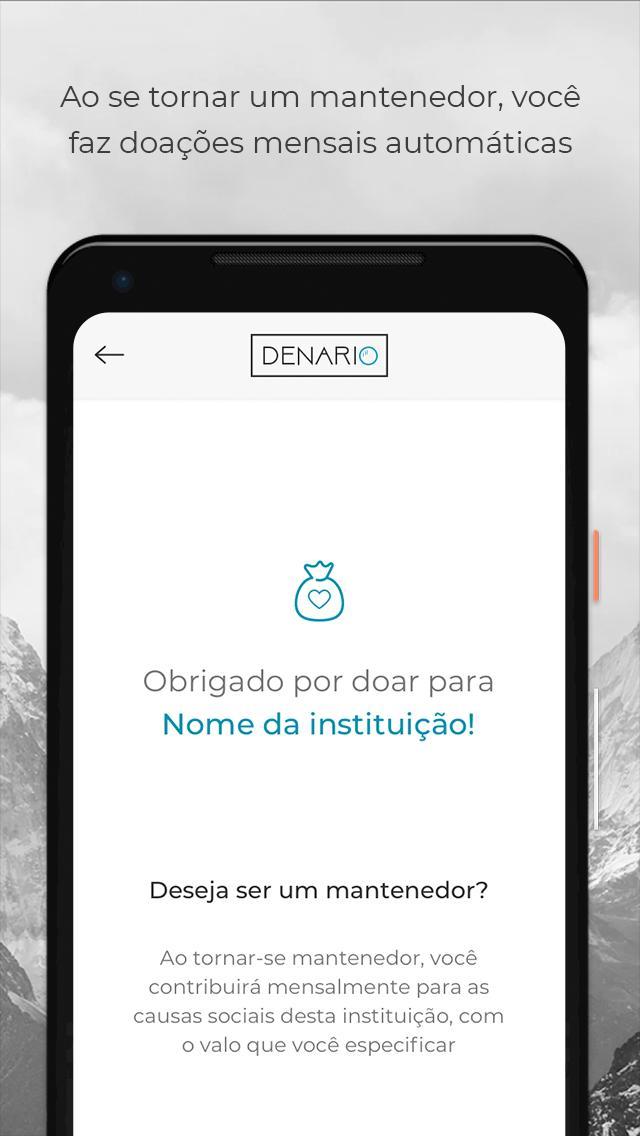 Denario - Doação fácil e segura para ONGs sérias screenshot image 5_Popularmodapk.com