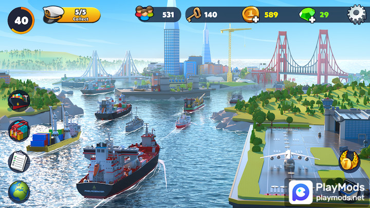 Port City: Ship Tycoon Games<span>(Ad-free and rewarded)</span> screenshot image 3_Popularmodapk.com