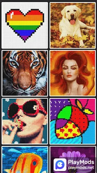Cross Stitch: Color by Number<span>(Unlimited Resources)</span> screenshot image 1_Popularmodapk.com