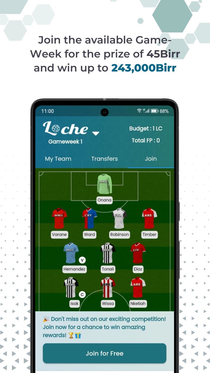 Loche Fantasy Football screenshot image 3_Popularmodapk.com