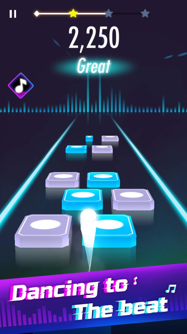 Music Magic Tiles HOP&EDM Ball screenshot image 1_Popularmodapk.com