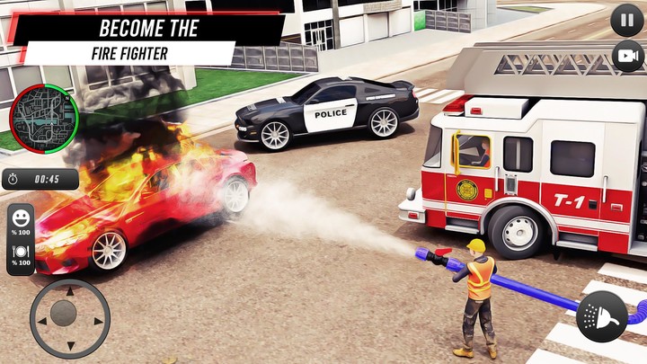 FireFighter:Fire Truck Driving screenshot image 4_Popularmodapk.com