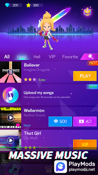 Beat Blade:EDM music & Dancing<span>(No ads)</span> screenshot image 2_Popularmodapk.com