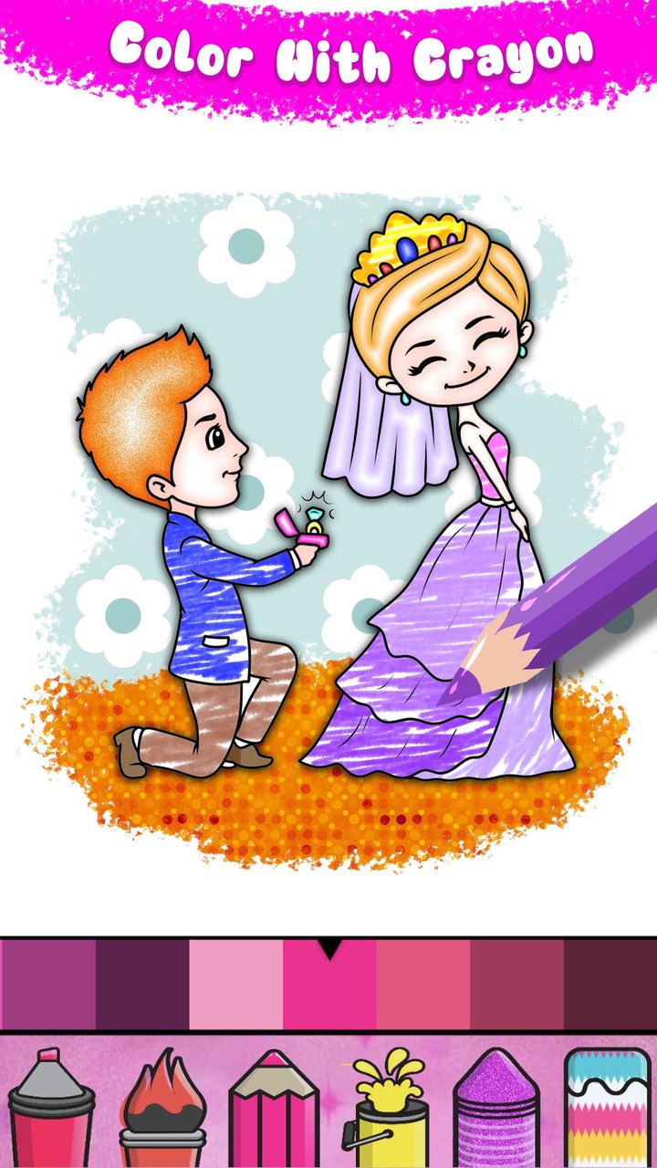 Bride And Groom Coloring Book screenshot image 9_Popularmodapk.com