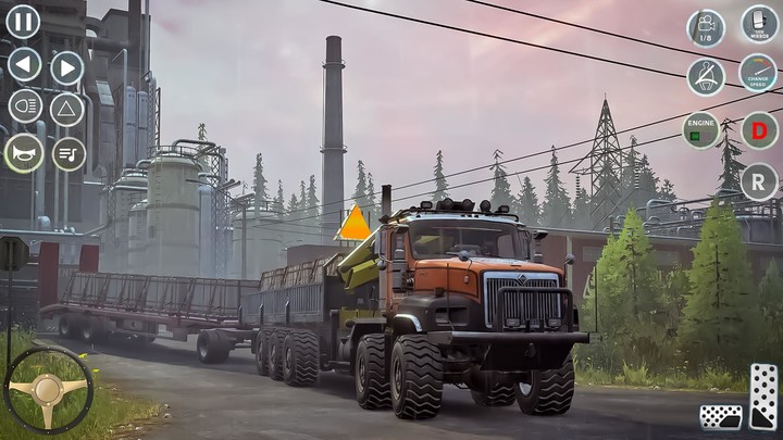 Snow Mud Truck Runner Offroad screenshot image 1_Popularmodapk.com