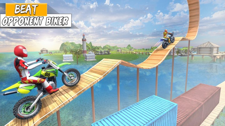 Bike Stunt Ramp Game Bike Jump screenshot image 3_Popularmodapk.com