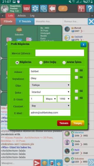 Sohbet Okey - Mobil Okey Oyna screenshot image 3_Popularmodapk.com