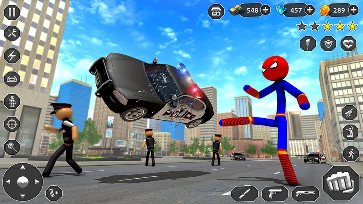 Stickman Giant Hero Crime City screenshot image 3_Popularmodapk.com