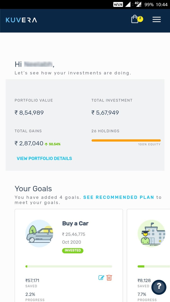 Kuvera Direct Mutual Fund App screenshot image 6_Popularmodapk.com