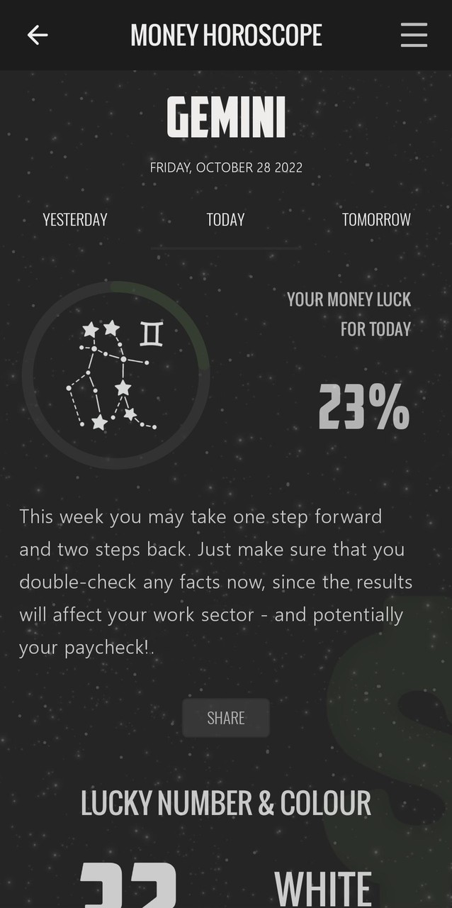 Money Horoscope screenshot image 10_Popularmodapk.com