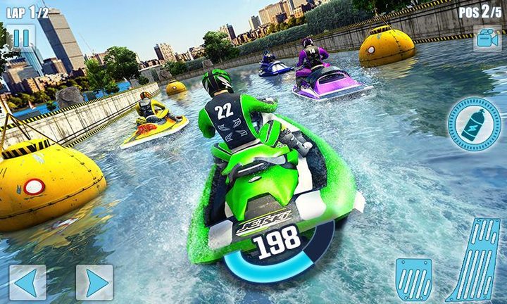 Water Jet Ski Boat Racing 3D screenshot image 4_Popularmodapk.com
