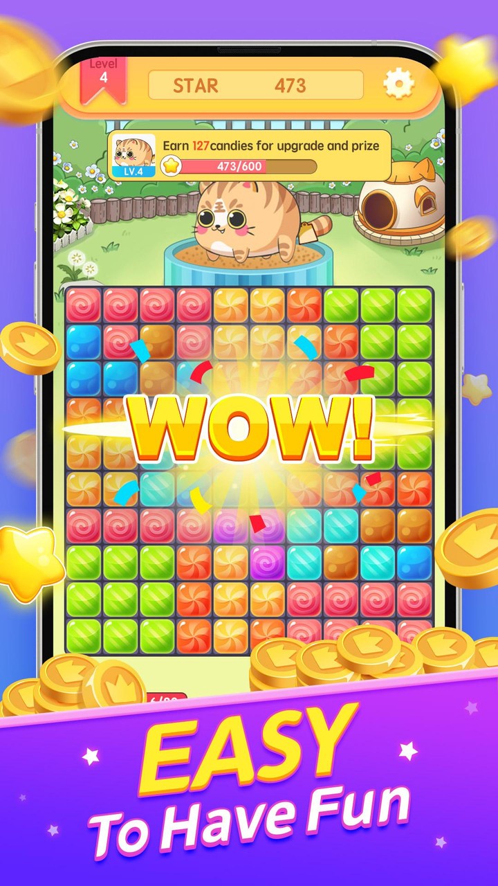 Meow Crush screenshot image 1_Popularmodapk.com