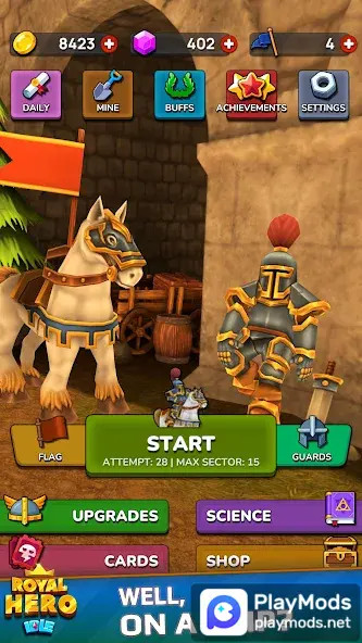 Idle Royal Hero: Merge Defense<span>(Unlimited money)</span> screenshot image 4_Popularmodapk.com