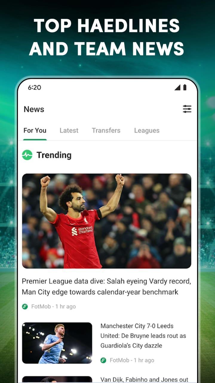 Football TV Live Score HD screenshot image 3_Popularmodapk.com