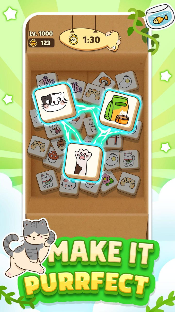 Cat Tile World: Purrfect Match screenshot image 3_Popularmodapk.com