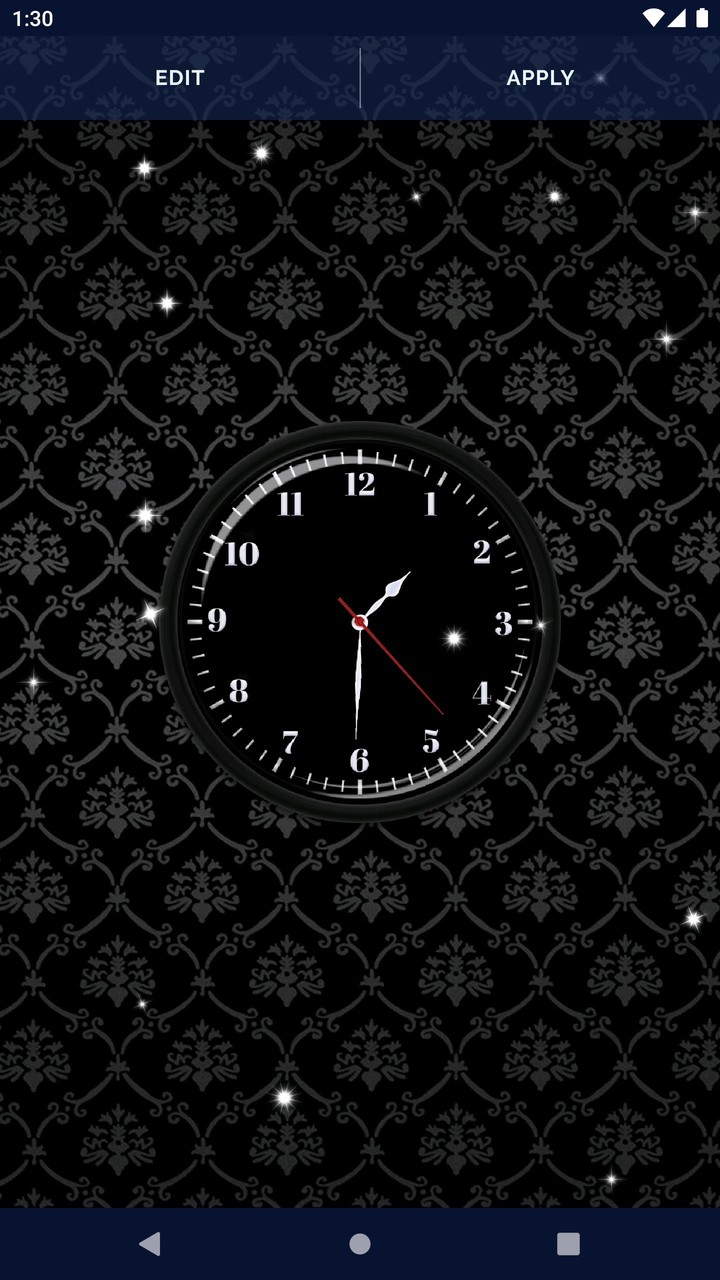 Black HD Clocks Live Wallpaper screenshot image 7_Popularmodapk.com