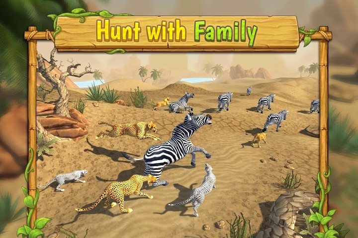 Cheetah Family Sim - Animal Simulator<span>(Unlimited money)</span> screenshot image 2_Popularmodapk.com