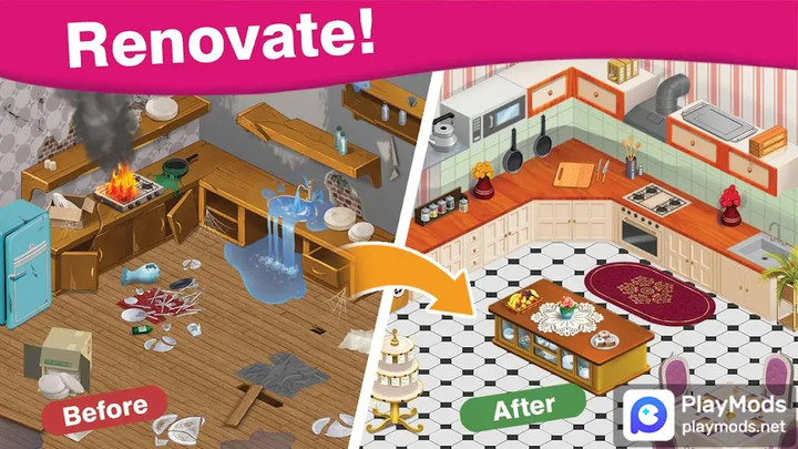 Home Cafe - Mansion Design<span>(Unlimited gold and stars)</span> screenshot image 1_Popularmodapk.com