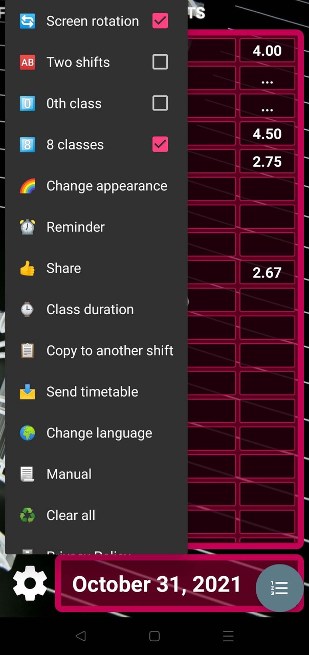 My Grades - School Timetable screenshot image 7_Popularmodapk.com