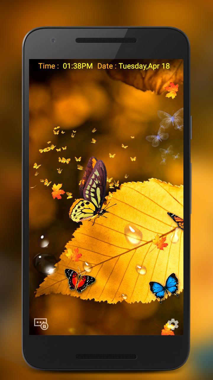 Butterfly Live Lock Screen screenshot image 1_Popularmodapk.com