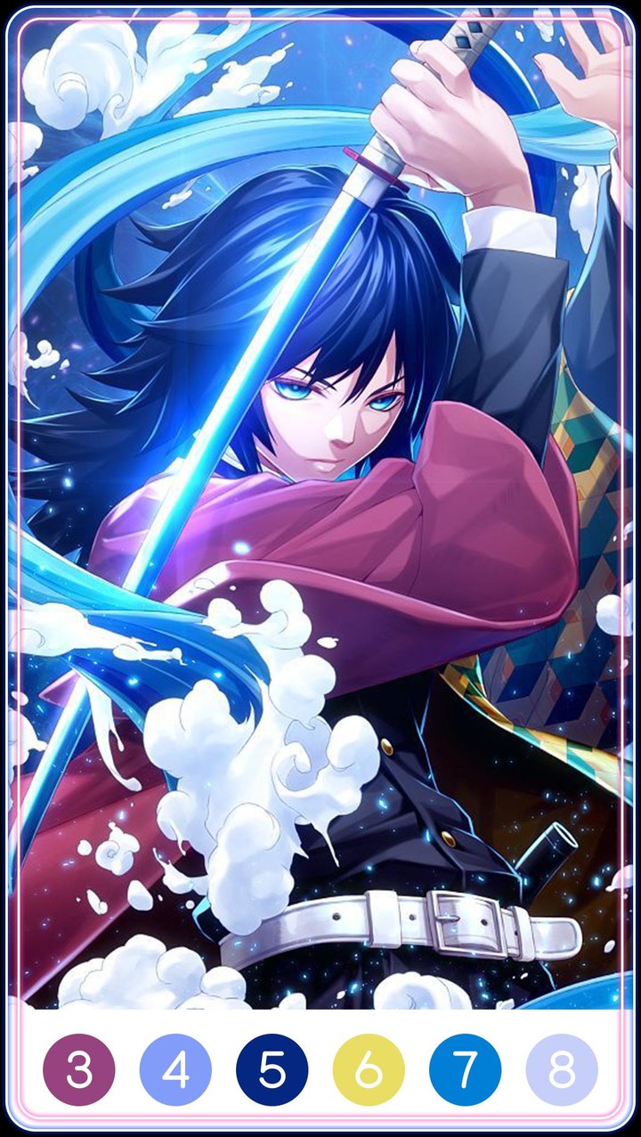 Demon Slayer Color by Number screenshot image 3_Popularmodapk.com
