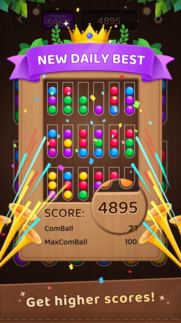 ComBall: Sorting All the Balls screenshot image 2_Popularmodapk.com