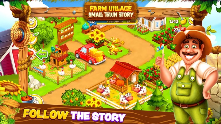 Happy Farm Town Small Village screenshot image 1_Popularmodapk.com