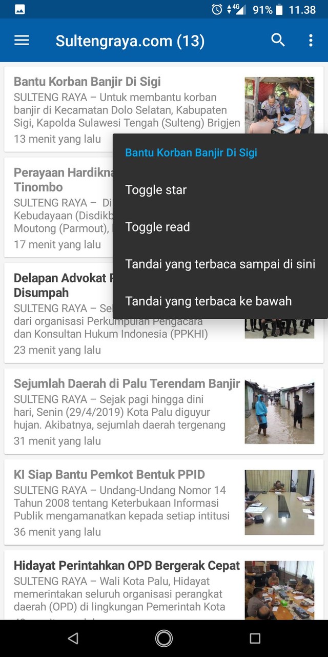 Berita Sulteng (Berita Daerah Sulawesi Tengah) screenshot image 2_Popularmodapk.com